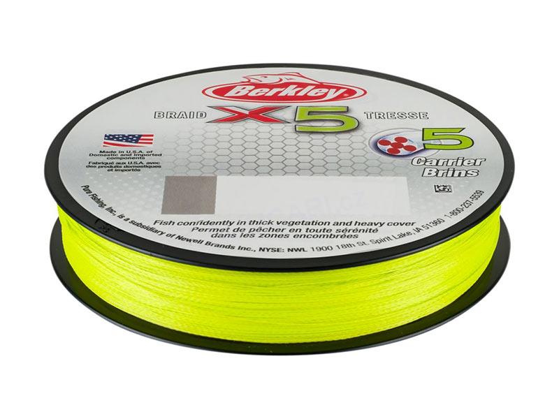 Berkley X5 0,17mm 17,00kg, 150m žlutá