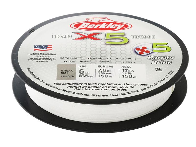 Berkley X5 0,12mm 12,10kg, 150m crystal