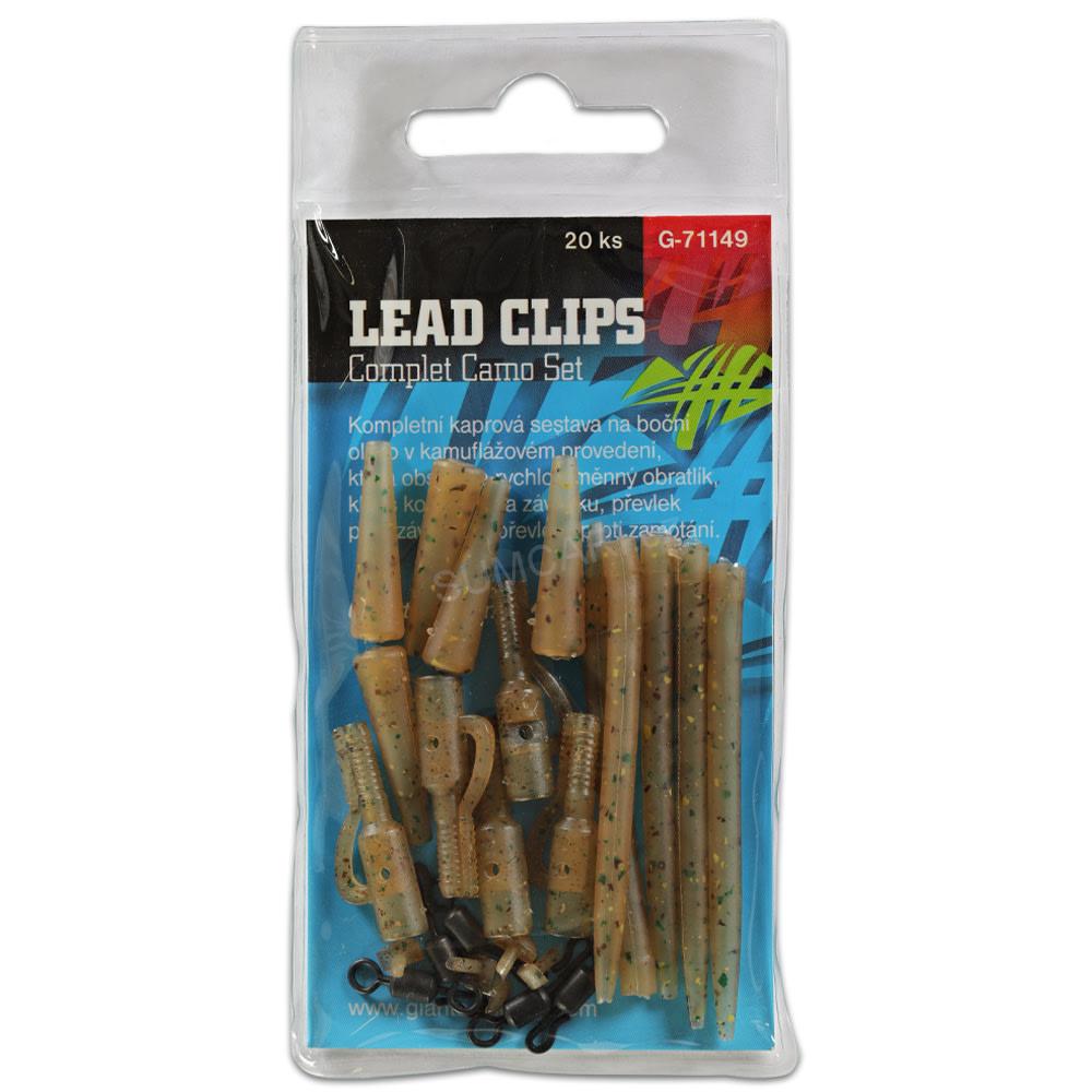 Kompletní sada na boční olovo Lead Clips Complet Camo Set