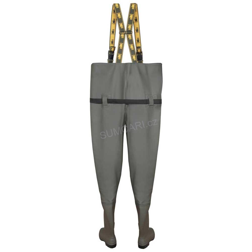 PROS rybářské prsačky SBT01 PVC se stahovacím opaskem zelené, vel. 41