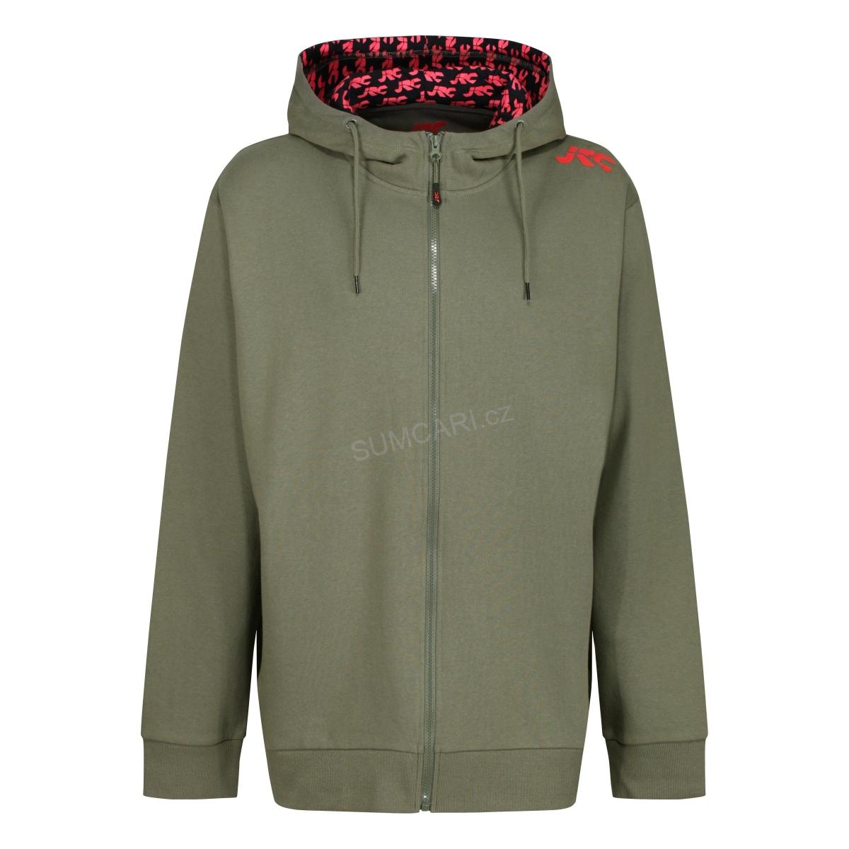 JRC mikina ZIPPED Hoody Green, velikost XXXL