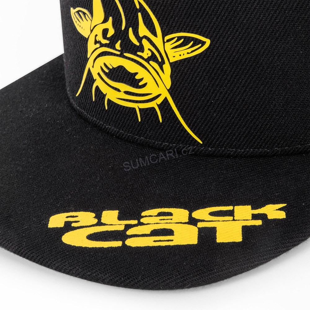 Black Cat kšiltovka Black Flat Peak Cap