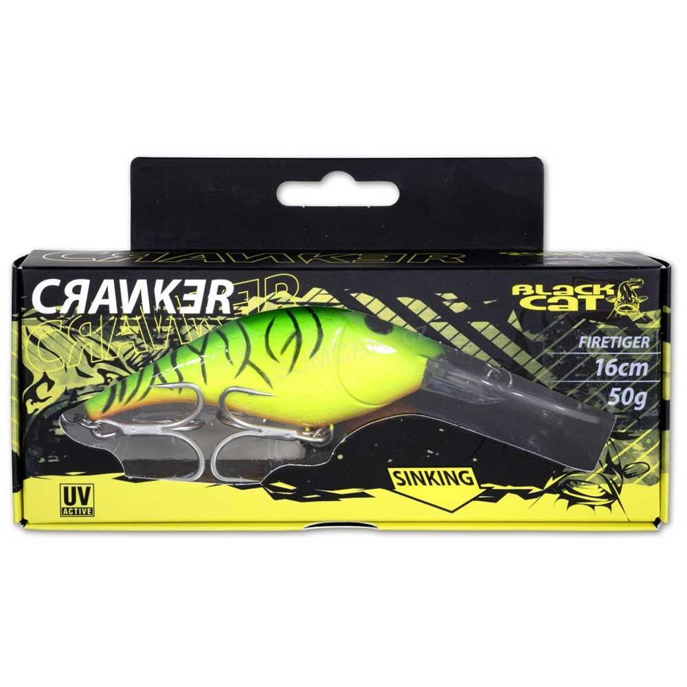Black Cat wobler Cranker firetiger, 50g 16cm