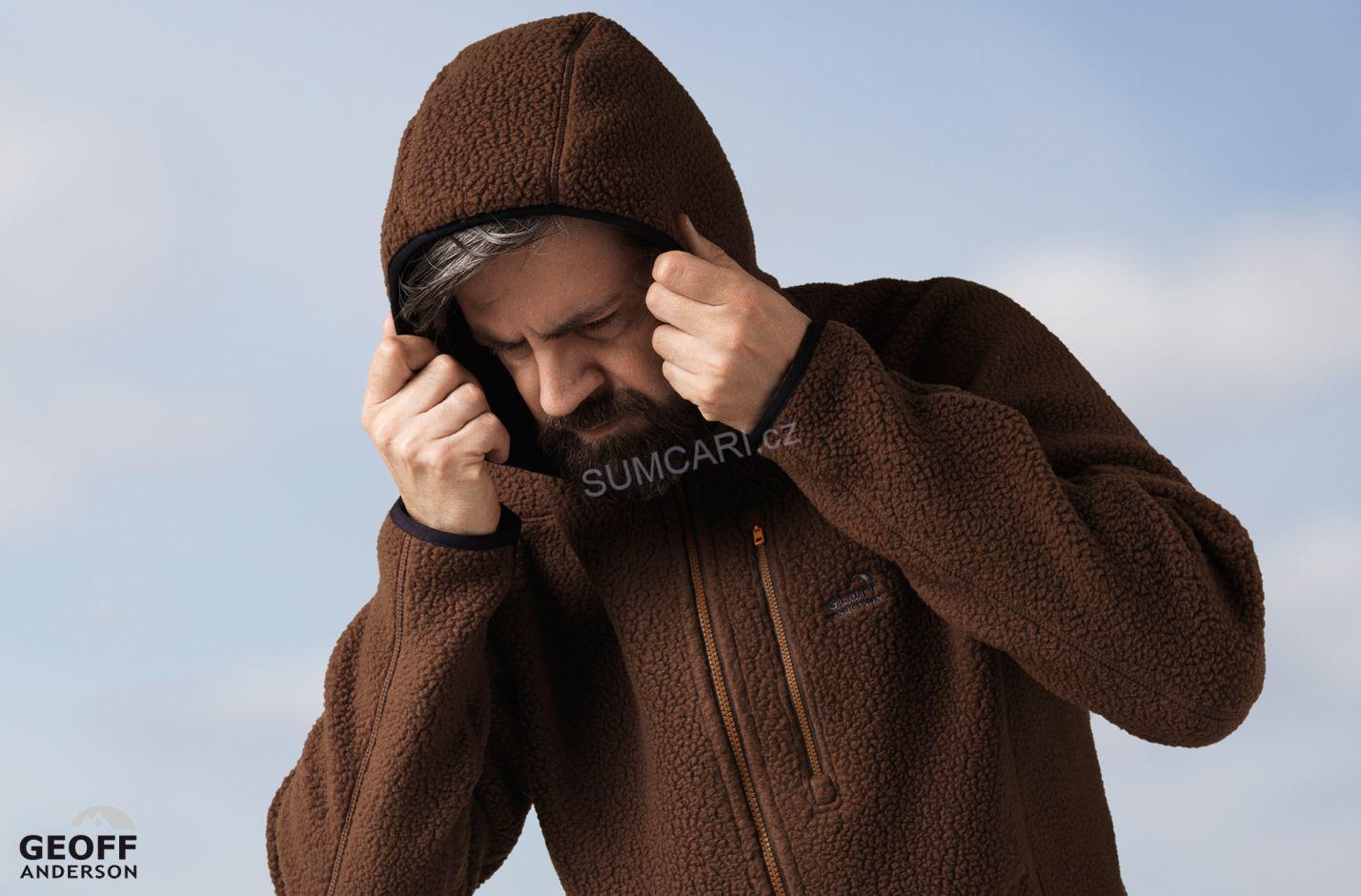 Geoff Anderson bunda s kapucí TEDDY modrá, vel. M