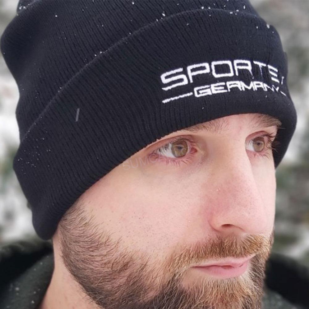 Sportex rybářská čepice s logem, černá