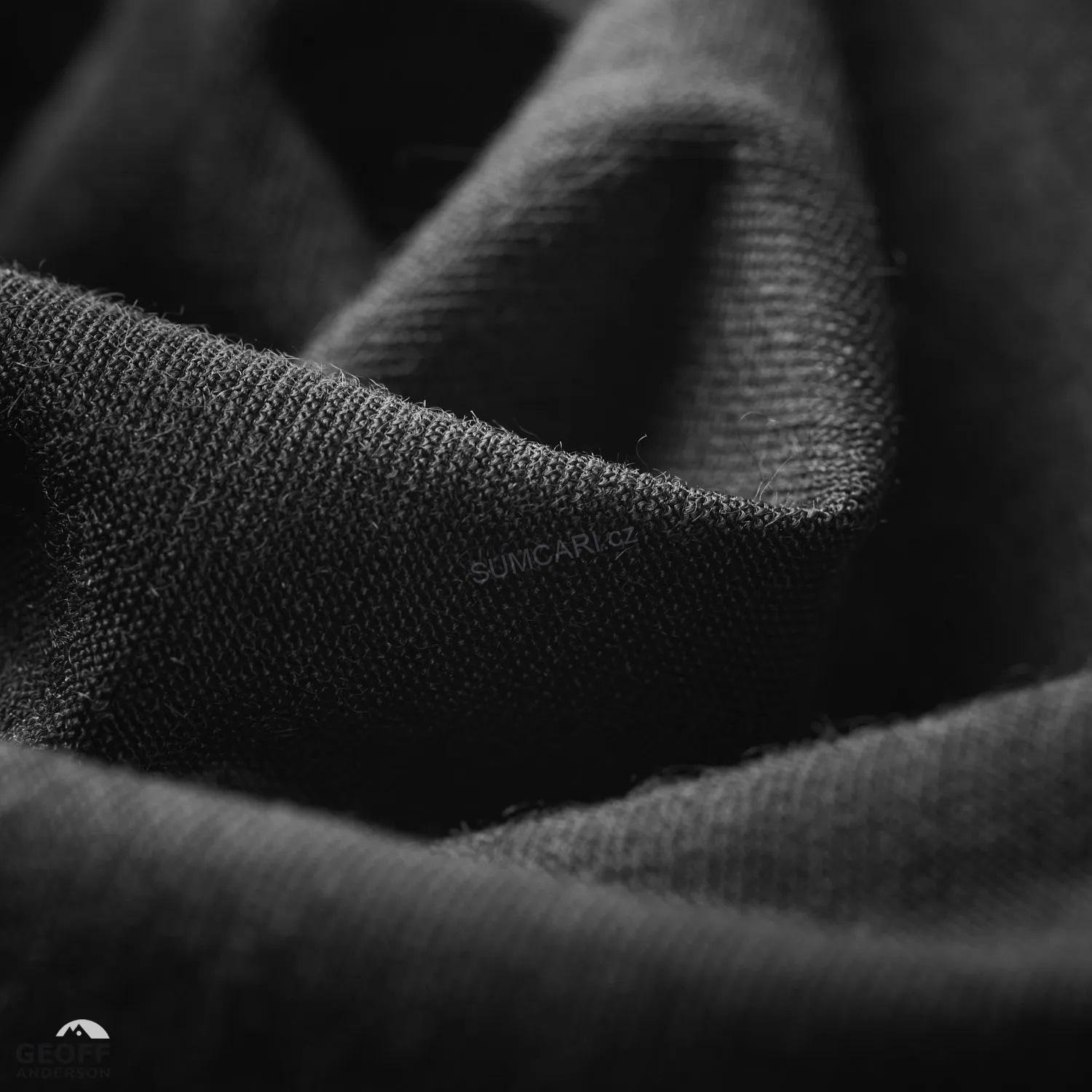 Geoff Anderson triko dlouhý rukáv WizWool 165 soft thermo, černé, vel. M