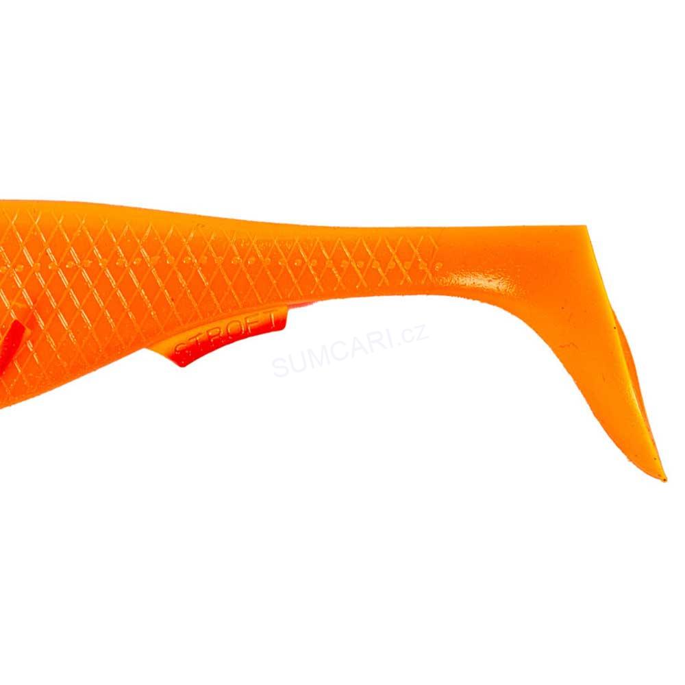 Stroft gumová nástraha PREDATOR Orange Fire Fin, 14cm