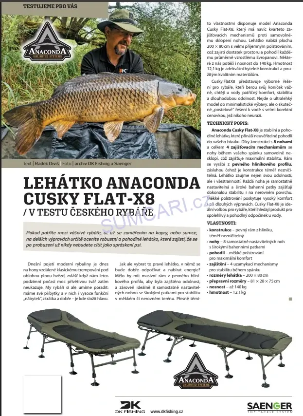 Anaconda lehátko Cusky Flat-X8