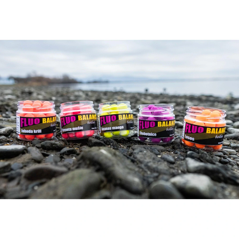 Carp Inferno Balanced Boilie Fluo Ananas Mango 150ml, 16mm