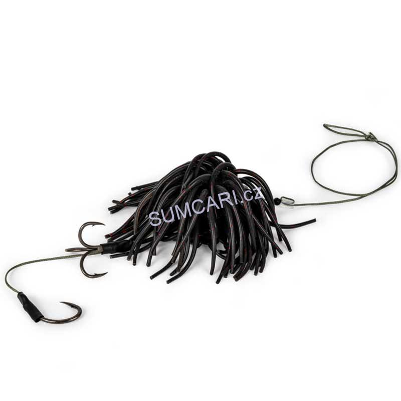 Black Cat chobotnice Real Worm teaser Black/Red, 80g