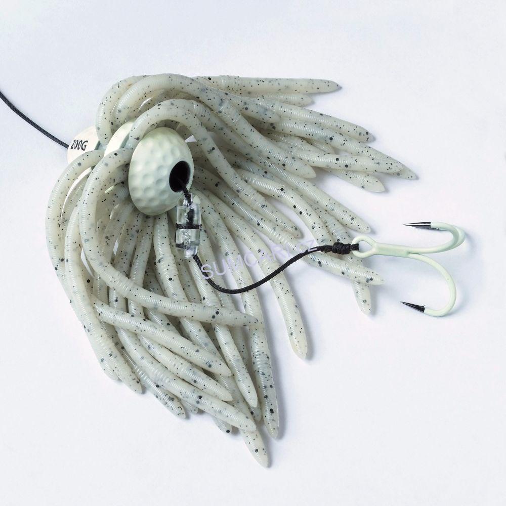 MADCAT chobotnice WORMS TEASER, glow in the dark 100g