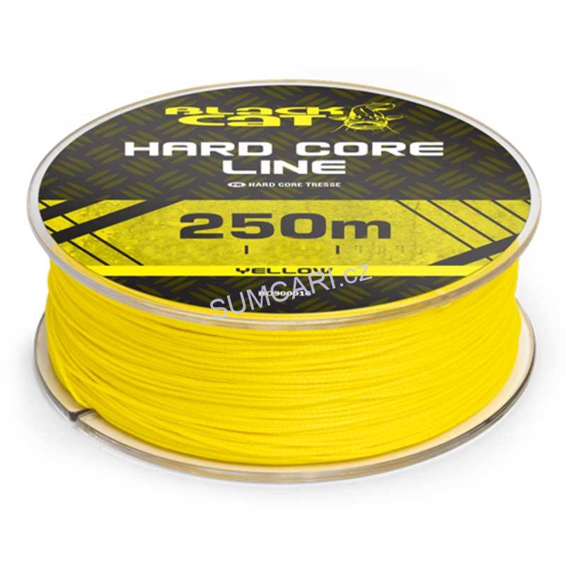 Black Cat sumcová šňůra Hard Core Line Yellow 0.55mm 56.7kg, 250m