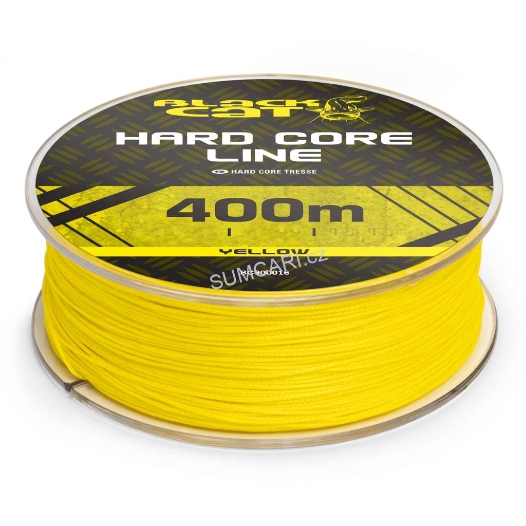 Black Cat sumcová šňůra Hard Core Line Yellow 0.55mm 56.7kg, 400m