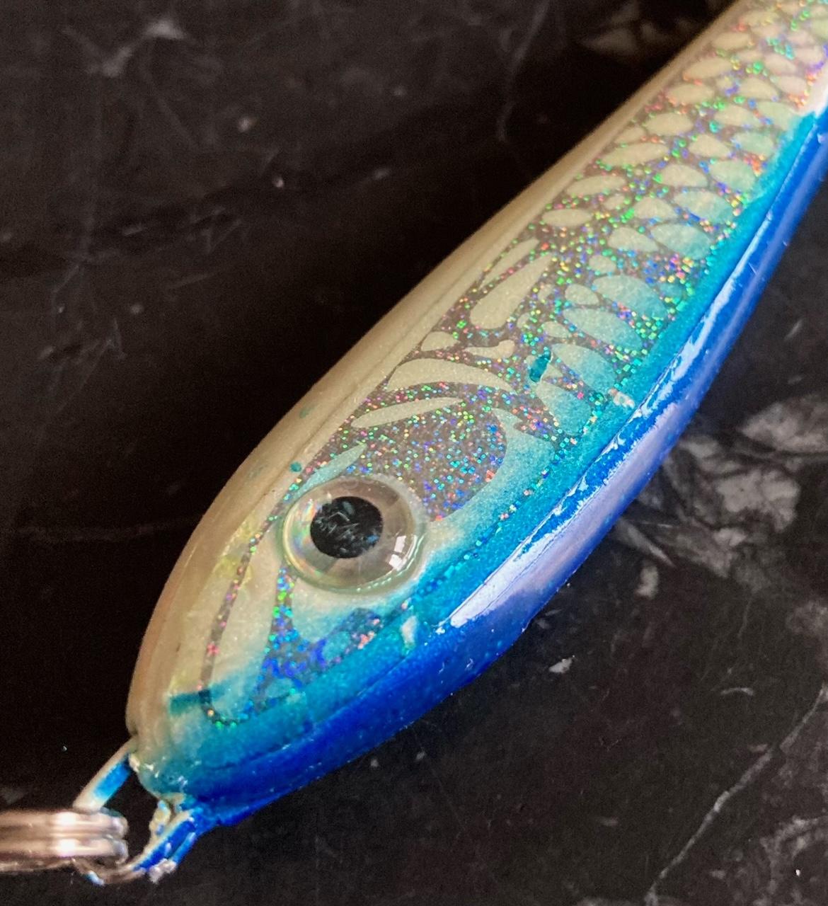 ICE fish pilker 3D color 2 BLUE, 80g