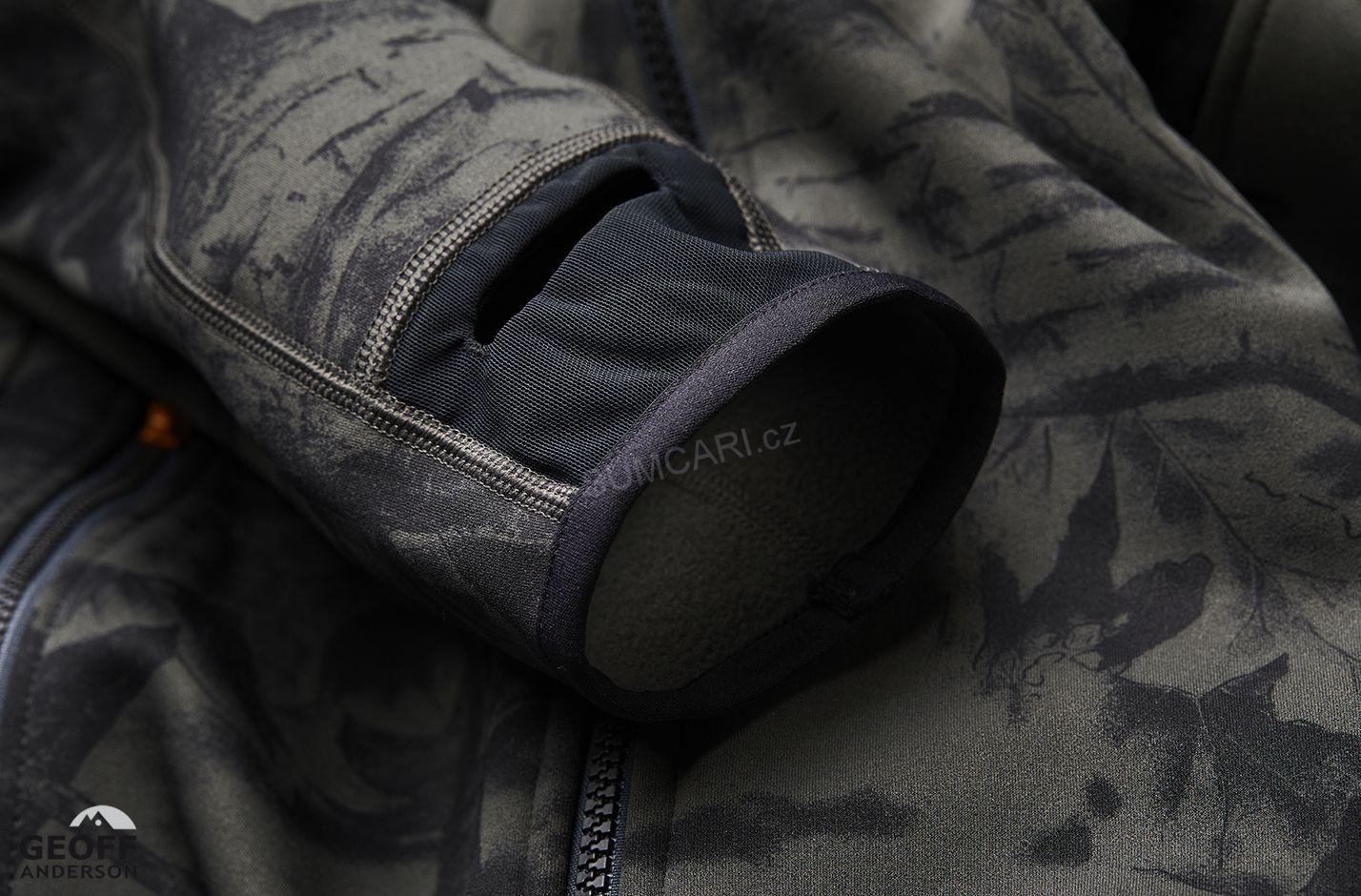 Geoff Anderson mikina HOODY3 black/leaf, vel. L