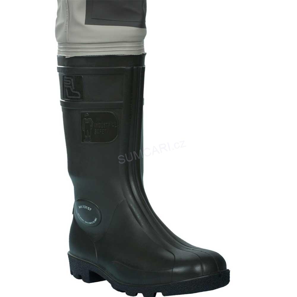 PROS rybářské prsačky SBP01 PVC PREMIUM šedé, vel. 41