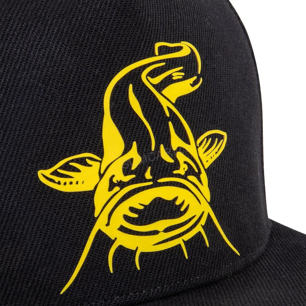 Black Cat kšiltovka Black Flat Peak Cap
