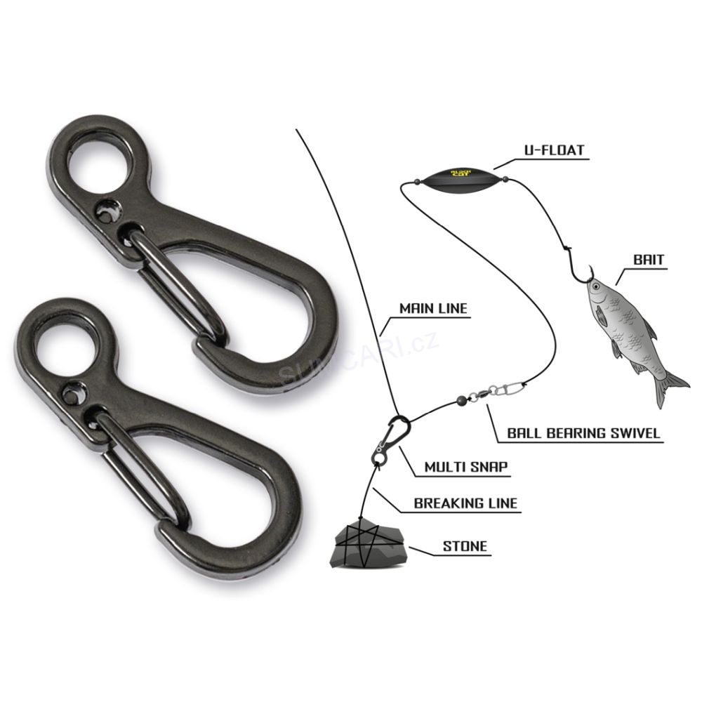 Black Cat klip Multi Snap, 2ks