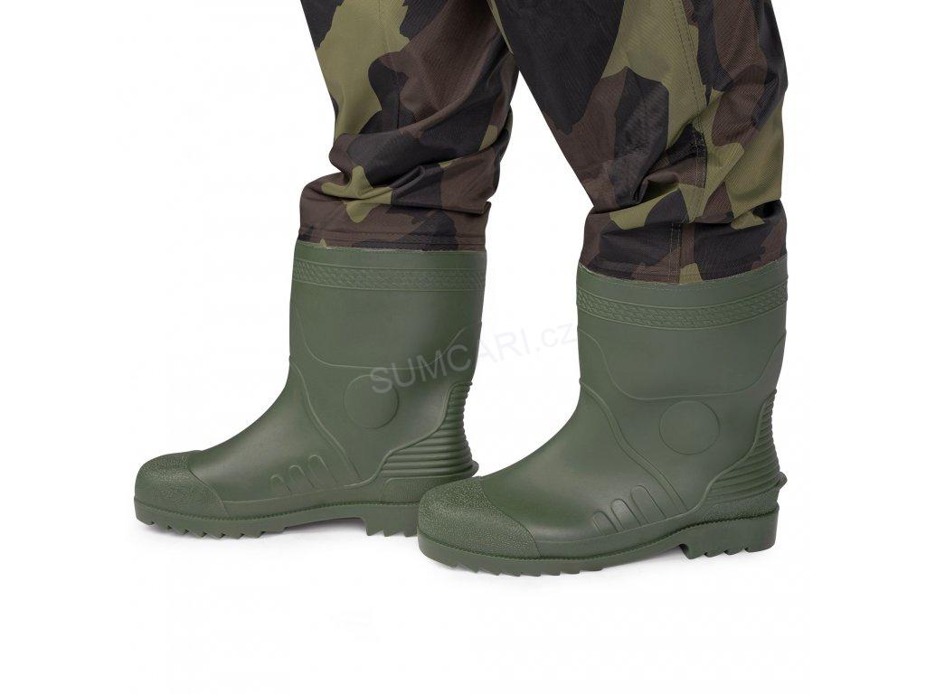 Avid Carp prsačky Distortion Camo Chest Waders, vel. 46