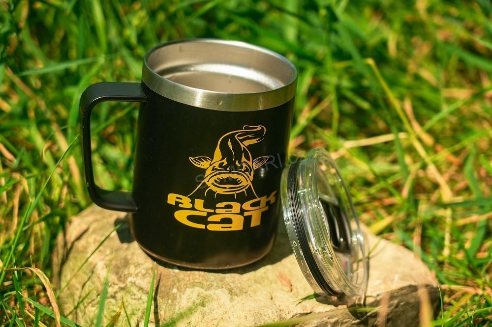Black Cat Termohrnek Stainless Steel Thermal Mug, 380 ml