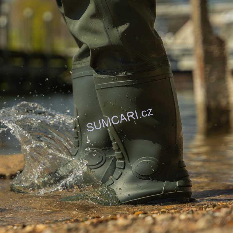 Black Cat prsačky Green Booted Waders, vel. 45