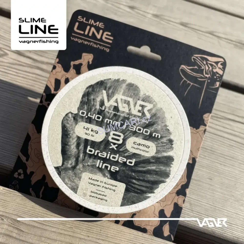 VAGNER sumcová šňůra Braided Line Camo 0.40mm 41kg, 300m