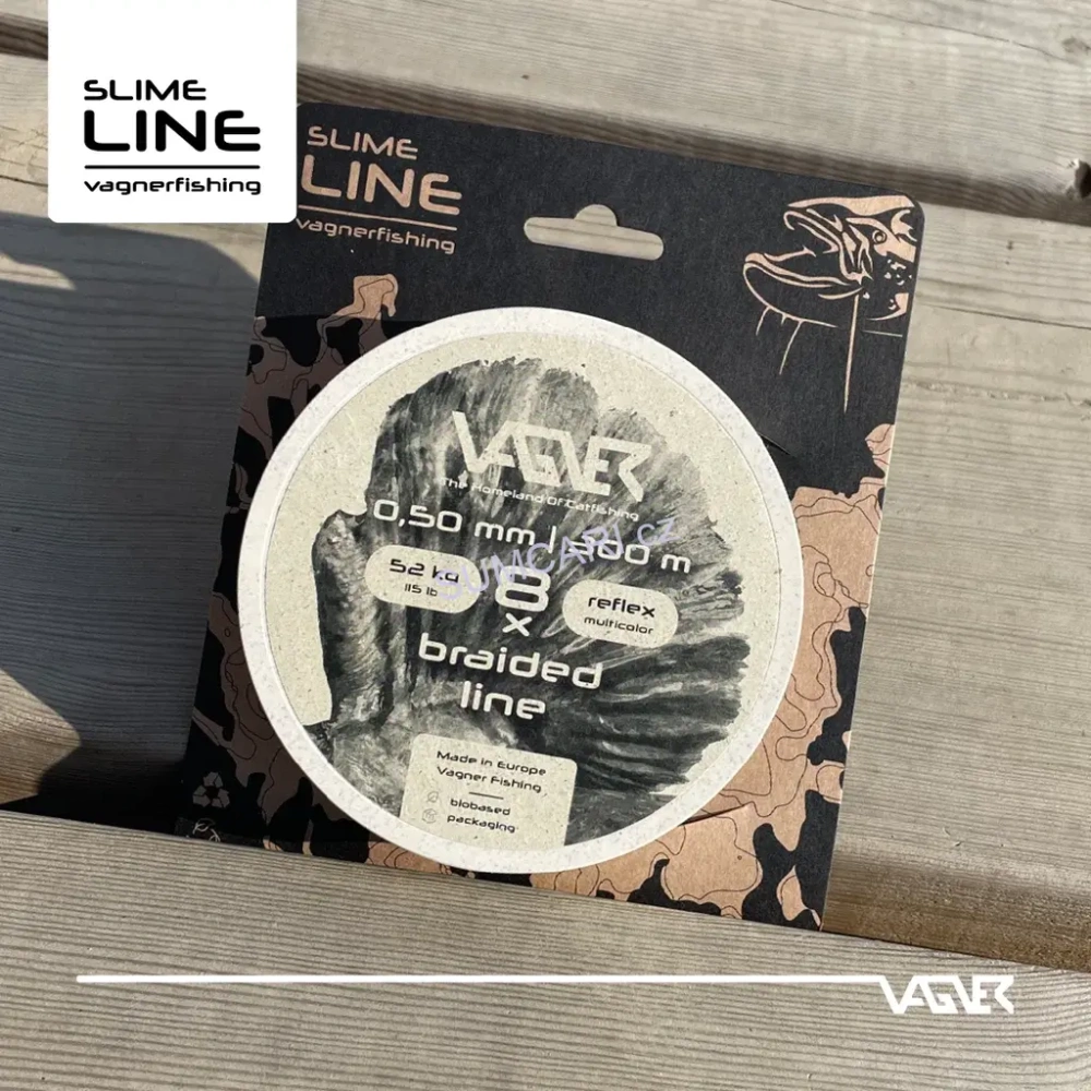 VAGNER sumcová šňůra Braided Line Reflex 0.40mm 41kg, 300m