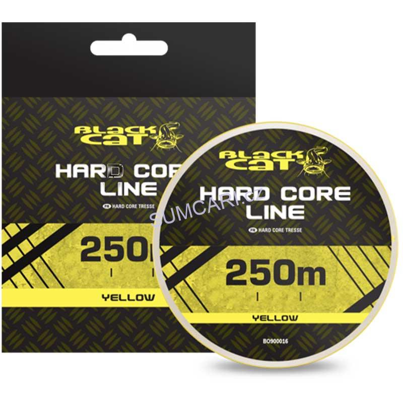 Black Cat sumcová šňůra Hard Core Line Yellow 0.55mm 56.7kg, 250m