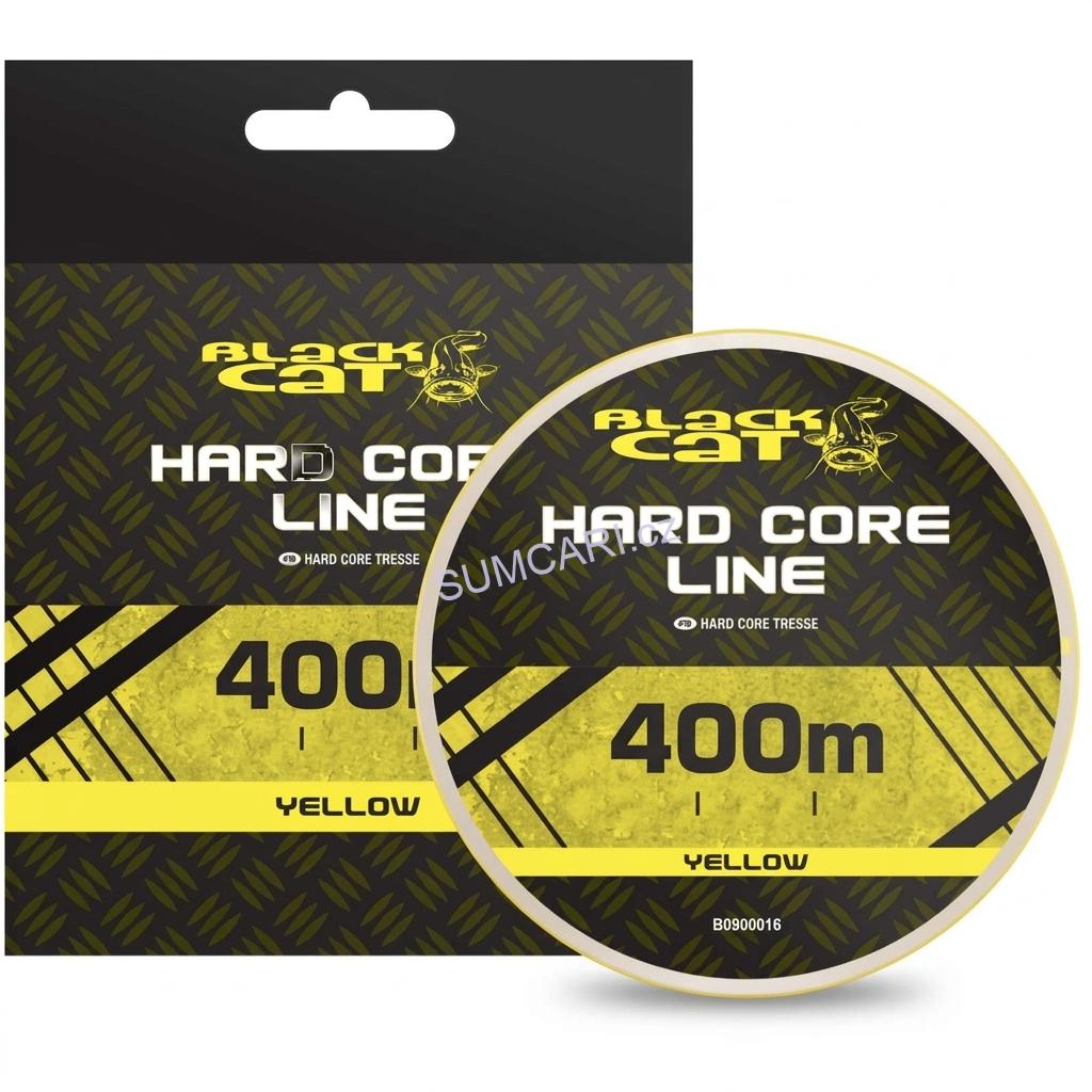 Black Cat sumcová šňůra Hard Core Line Yellow 0.55mm 56.7kg, 400m