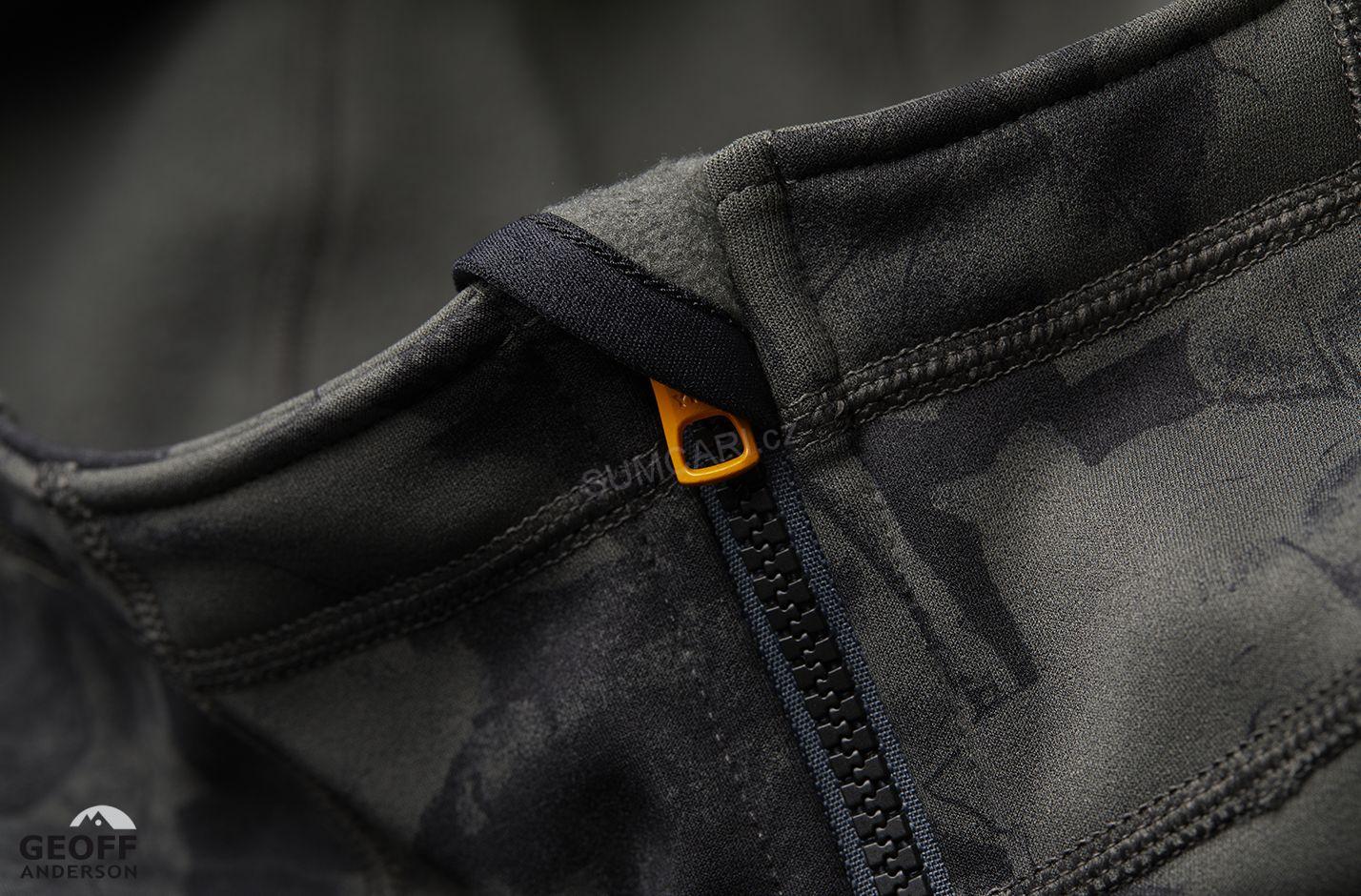 Geoff Anderson mikina HOODY3 black/leaf, vel. L