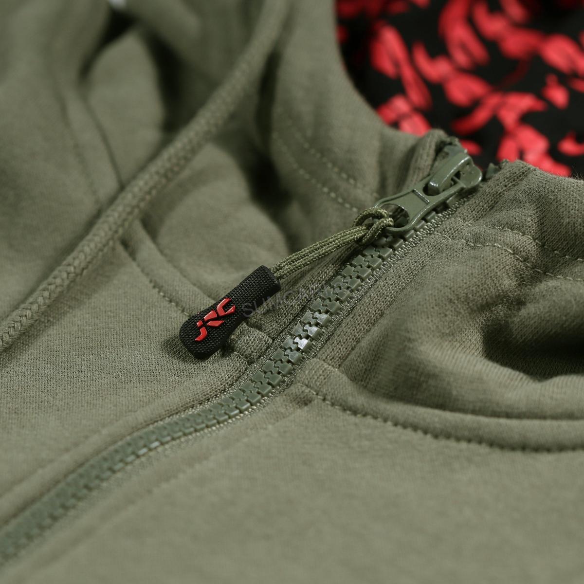 JRC mikina ZIPPED Hoody Green, velikost XXXL