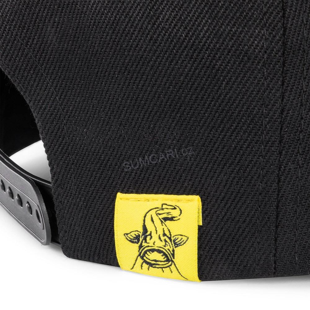 Black Cat kšiltovka Black Flat Peak Cap