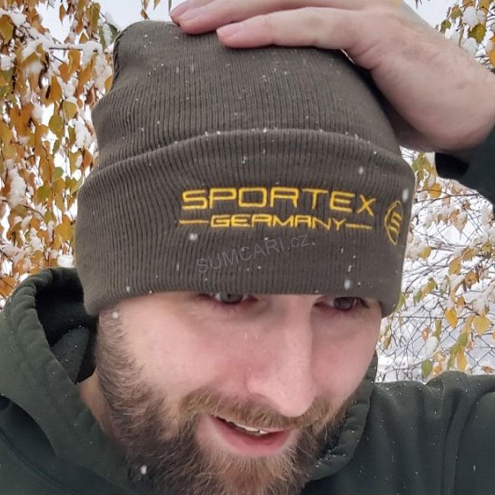 Sportex rybářská čepice s logem, zelená