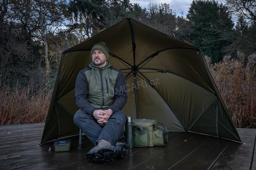 Korum rybářský přístřešek Progress - Graphite Brolly Shelter 50"