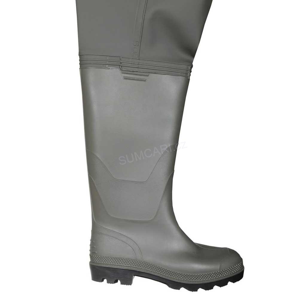PROS rybářské prsačky SBT01 PVC se stahovacím opaskem zelené, vel. 40