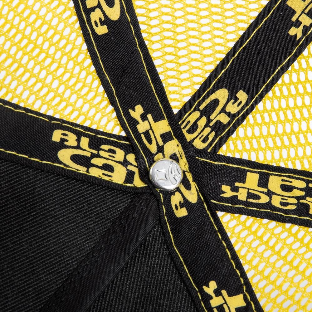 Black Cat kšiltovka Black and Yellow Trucker Cap