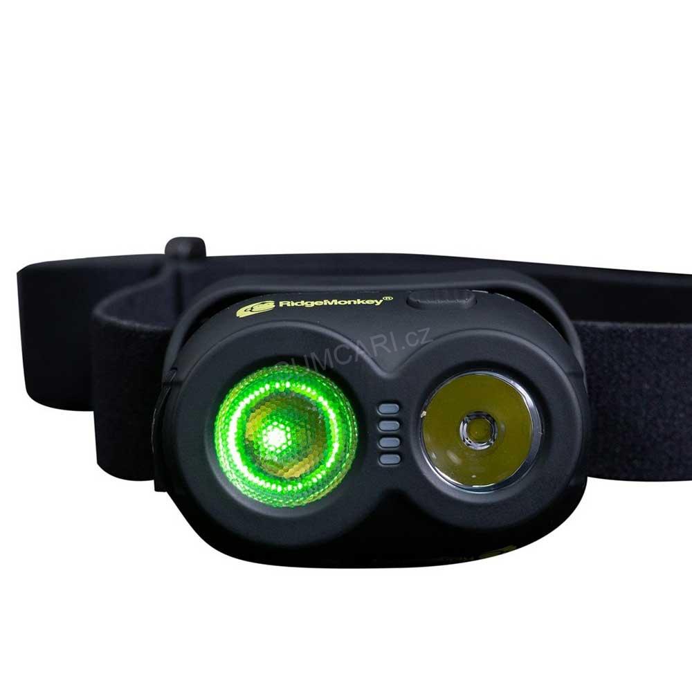 RidgeMonkey dobíjecí čelovka VRH150X USB Rechargeable Headtorch