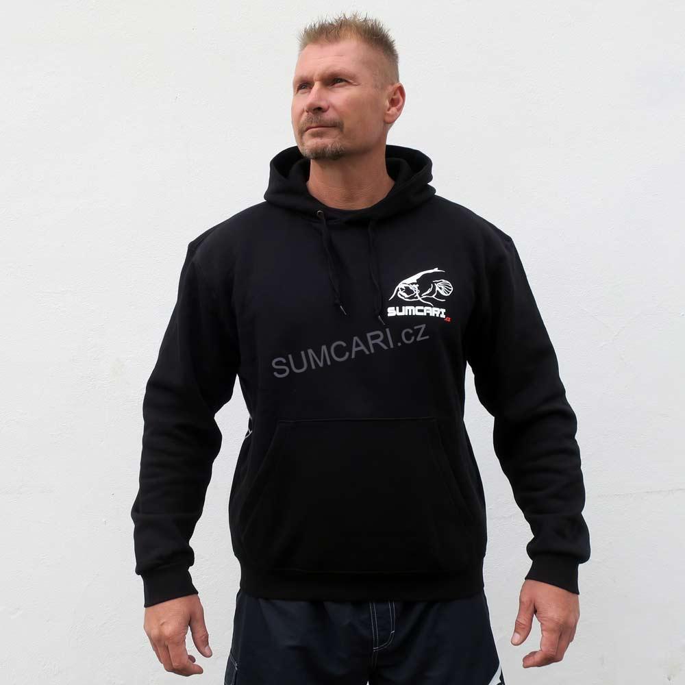 Mikina Sumcaři s kapucí a motivem sumce, velikost XL