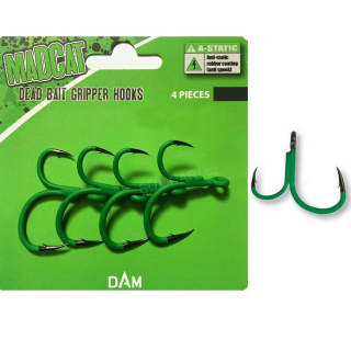 MADCAT sumcový háček A-Static DEADBAIT GRIPPER Hooks 6/0 4ks