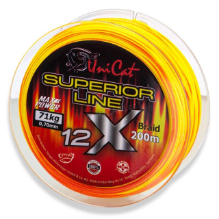 Uni Cat šňůra 12 X Superior Line 0.70mm 71kg, 200m