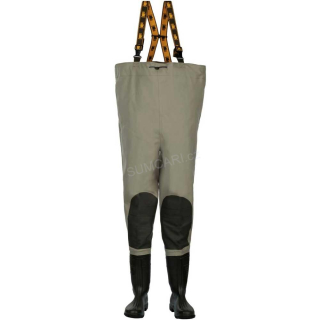 PROS rybářské prsačky SBP01 PVC PREMIUM šedé, vel. 45