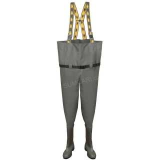 PROS rybářské prsačky SBT01 PVC se stahovacím opaskem zelené, vel. 42