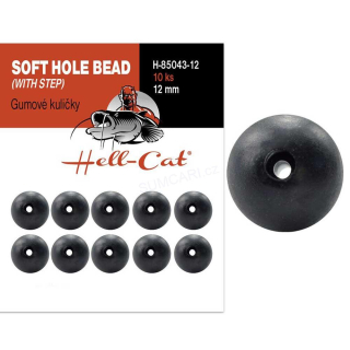 Hell-Cat gumová kulička Soft Hole Bead 12mm, 10ks