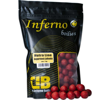 Carp Inferno boilies Nutra Line Jogurtová Jahoda 24mm, 1kg