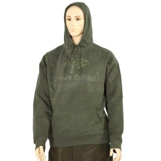 Giants Fishing mikina s kapucí zelená Camo Logo, vel. XL