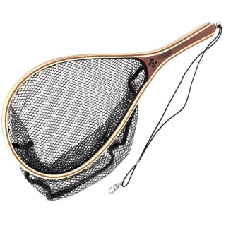 Snowbee dřevěný raketový podběrák Wooden Landing Net - Small