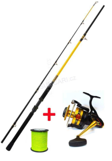 .WFT set na sumce prut Never Crack Catfish Boat LTC 1 2.70m + Penn Slammer 760 + šňůra na 70kg