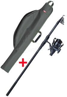 JRC teleskopický prut Defender II Tele 3.60m, 3.00lb + naviják a pouzdro