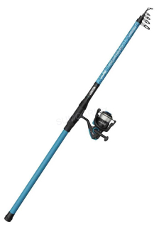 Mitchell prut Catch Pro II Tele Strong Blue Carp 3.50m 80-150g + naviják a vlasec