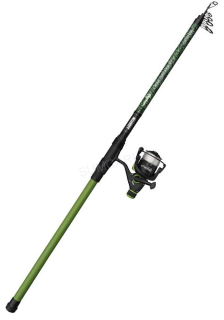Mitchell prut Catch Pro II Tele Strong Carp Green 3.50m 80-150g + naviják a vlasec